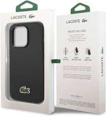Apple iPhone 14 Pro Lacoste Hard Case - Woven Logo Estragon image 5