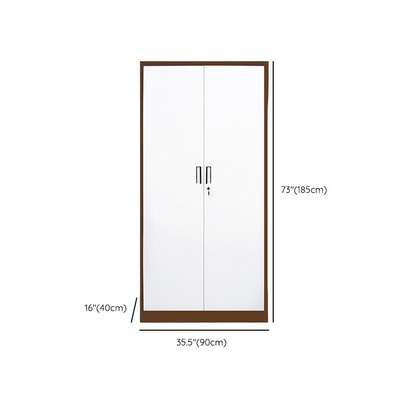2-Door Multi-Shelf Steel Office Filing Cupboard image 3