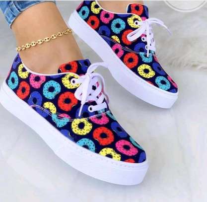 Colorful casual shoes with beautiful graphics image 1
