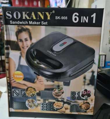 6 in 1 Sokany sandwich maker set image 1