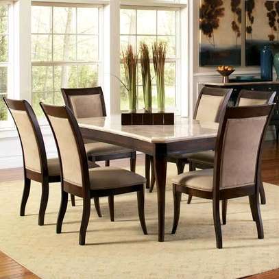 6-Seater Marble Dining table image 1