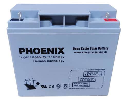 Super Smart Phoenix Solar Battery 12V20AH image 1