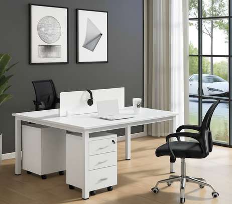 Office Desk: Two Way Modern Work Desk image 1