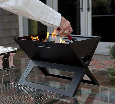 Foldable Portable Barbecue Charcoal Grill image 2
