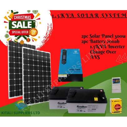 Solarmax 1.5kva Solar System With Gaston Batteries image 1