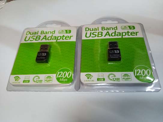 USB WiFi 5 Adapter-Dual Band 2.4G/5G WiFi Dongle AC Mini image 1