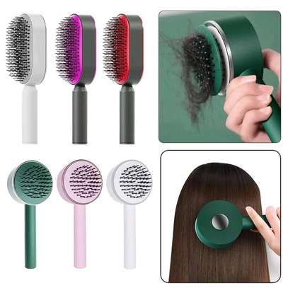 *Self cleaning Massage Comb/ Hair Brush image 4