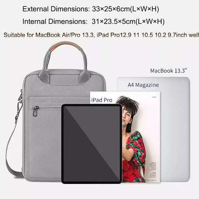 Pioneer 12.9 Inch Tablet Bag Laptop Sleeve Case Protective Ipad Multifunctional image 4