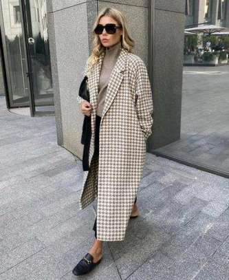 Houndstooth Trench Coats image 5
