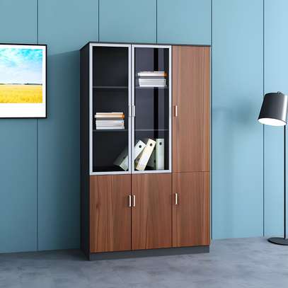 Office Cabinet : Advanced 3-Door Wooden Office Cabinet image 1