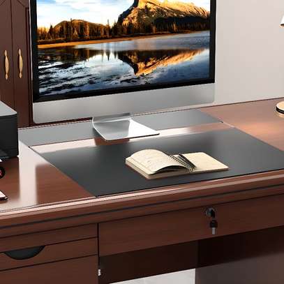 Office Desk: 1.2m Durable Engineered Wood Executive Desk image 1