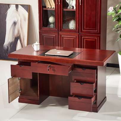 Office Desk: Top Rated 1.2m Mahogany Office Desk image 2