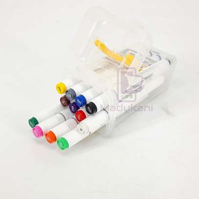 12 Colors Double Tipped Art Markers in Carrying Case image 5