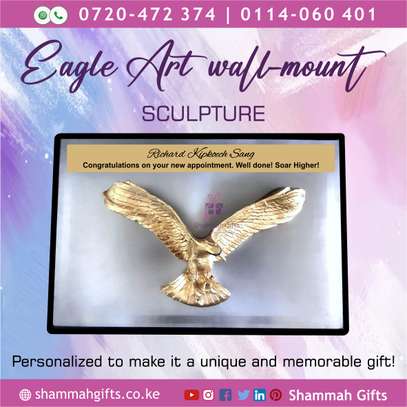 3D EAGLE-ART WALL-MOUNT SCULPTURE - Personalized image 1