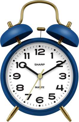 SHARP Twin Bell Alarm Clock, Loud Alarm image 1