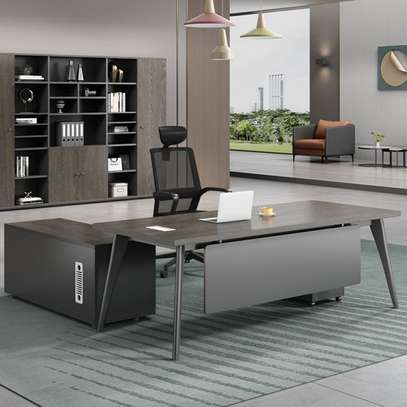 Office Desk; 1800mm Office Desk With Side Drawers image 6