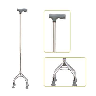 Mobi-Aid Quad Walking Stick Height Adjustable image 1