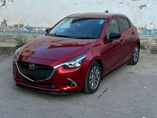 mazda demio 2019 model petrol red wine image 2