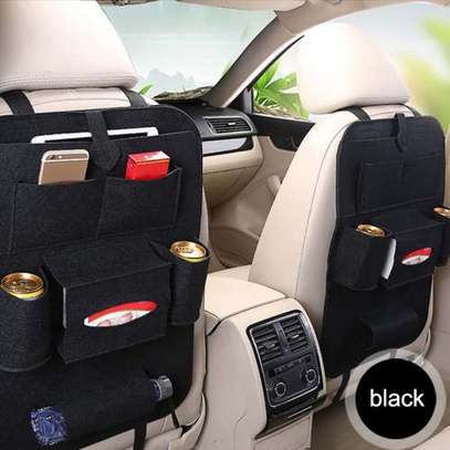 Black Car Back Seat Organizer Storage Bag Car Hanging Bag image 1
