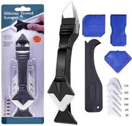 Caulking Tool Kit & Silicone Scraper Tool Kit , 3 in 1 image 1