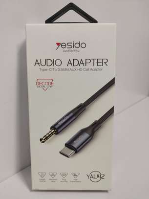 Yesido USB-C/Type-C to 3.5mm AUX Audio Adapter Cable (Black) image 1
