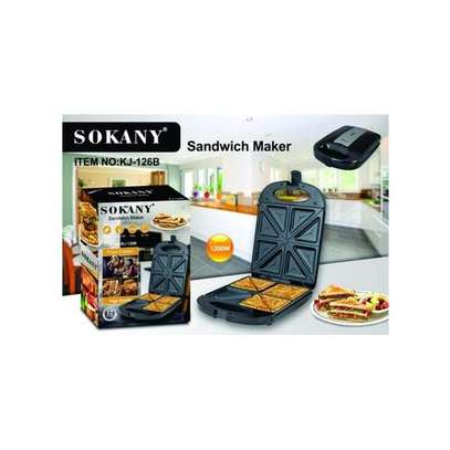 Sokany 4 Slice Sandwich Maker With Non-stick Inner Coating image 1