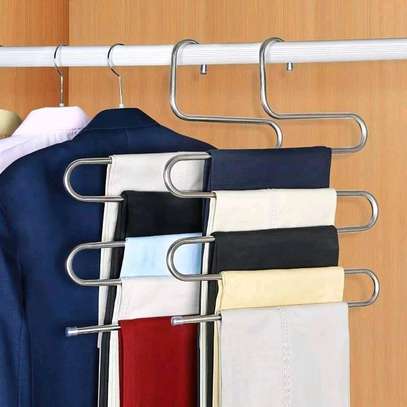 Heavy Stainless steel trouser organizer ( multi~purpose hanger) image 2