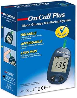 On Call Plus Glucometer machine & 50 strips image 3