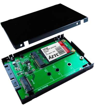 M.2 / M-Sata SSD to 2.5 Inch Aluminum Harddisk Enclosure image 1