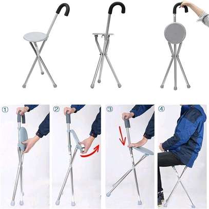 Walking Stick with Seat for Elderly, Hiking image 4