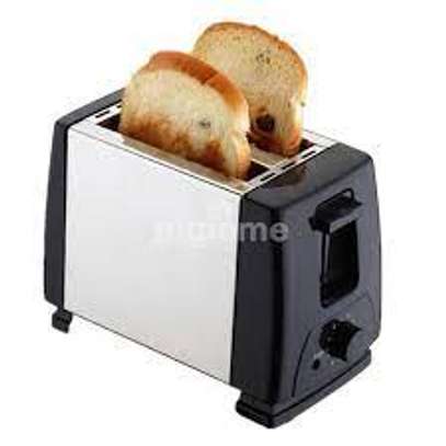 Sokany 2 Slice Bread Toaster - Silver & Black Ck image 1