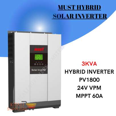 Must Hybrid Solar Power Inverter 3KVA 24V VPM MPPT 60A image 1