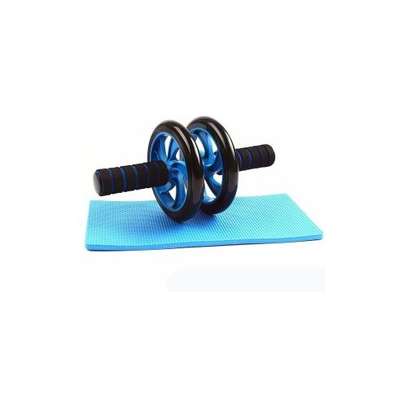 AB Wheel Double Wheel Fitness Abs Roller With FREE Mat image 2
