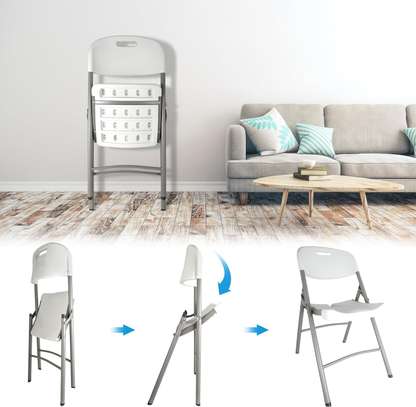 Foldable Stackable Patio Conference Chair image 2