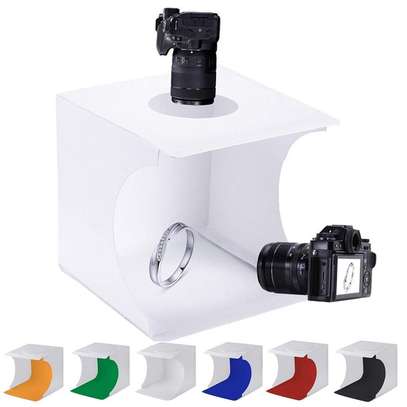 Small Size Folding Lighting Softbox with Dual 20 LED Lights image 1