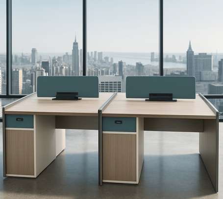 Office Desk: Modular 4-Person Desk image 1