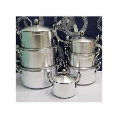 Tornado Stainless Aluminium Cookware Pot Sufuria Set -14pcs image 1
