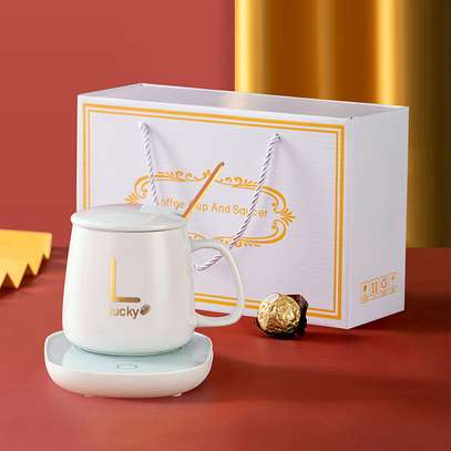 Lucky Ceramic Mug Gift Set with Warming Saucer image 6
