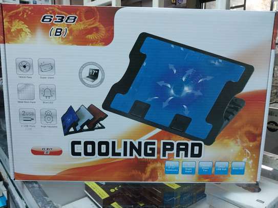 Computer Laptop Stand Cooling Pad – Silent Cooler Pad image 1