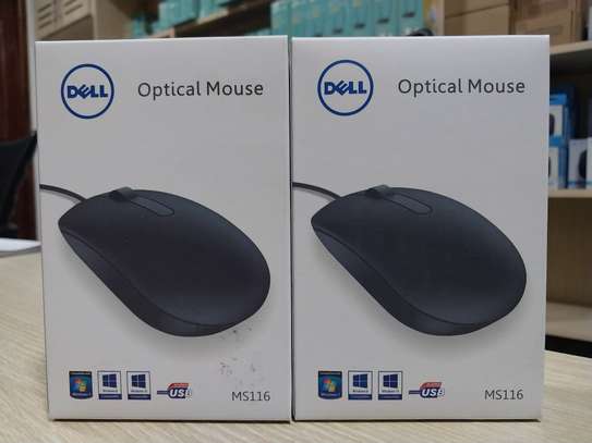 Dell MS116 Wired Optical Mouse 1000DPI LED Tracking image 1