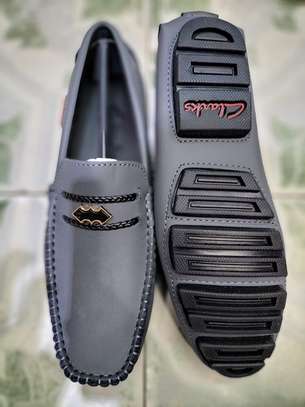 Clarks grey loafers shop