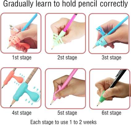 Pencil Grips Kids Handwriting Handed Training Grip Hold image 2