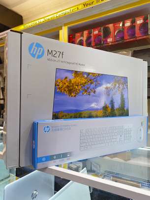 HP M27f FHD Diagonal monitor plus HP wireless Keyboard image 3