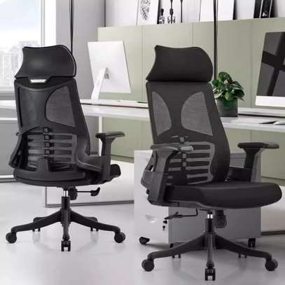 Office Chair: Swivel Orthopedic Mesh High Back Chair image 1