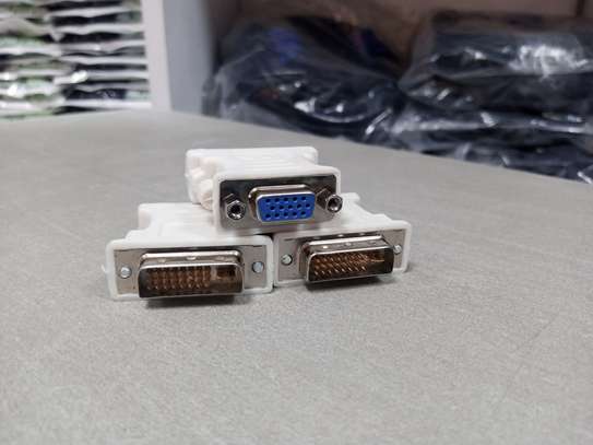 Generic DVI-I Male 24+5 To VGA Female 15-pin Connector image 1