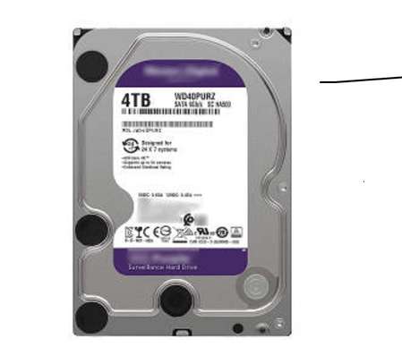 Western Digital WD Purple 4TB Surveillance Hard Disk Drive image 1