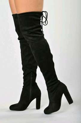 *Velvet Thin Chunky 3inch Thighboots* image 2