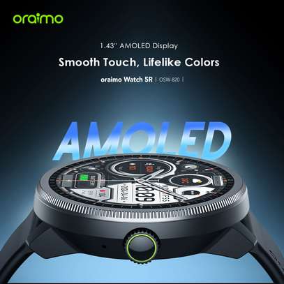 oraimo Watch 5R 1.43'' Amoled IP68 Smart Watch image 3