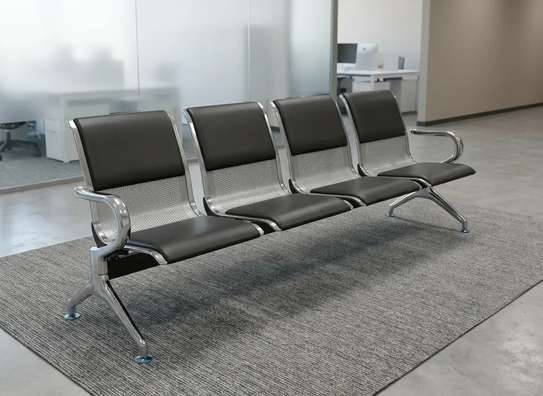 Office Bench; 4-Link Padded Office Bench image 3
