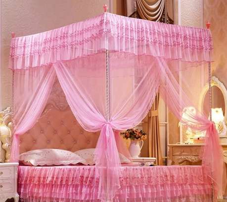 Pink 4 Stand Mosquito Net image 1